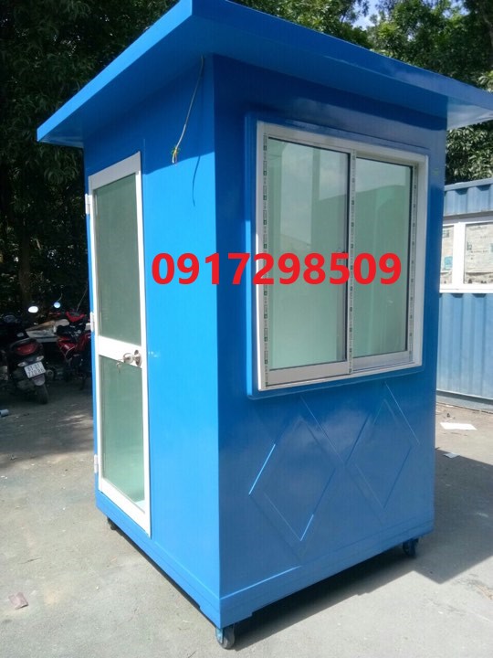 bốt gác composite có bánh xe